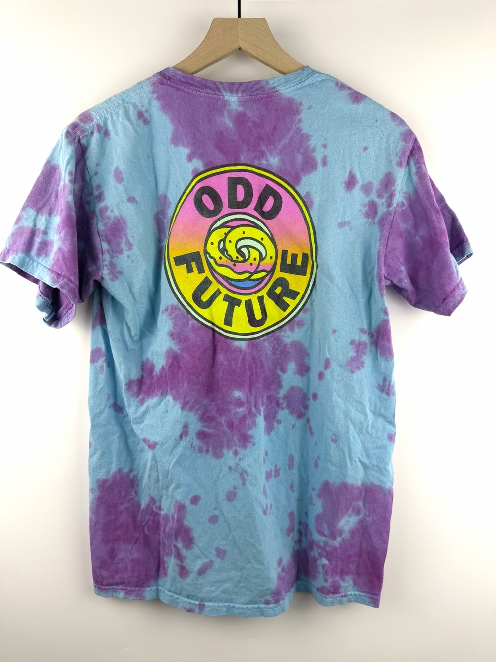 Vintage 2010's Odd Future OFWGKTA Donut Logo Tie Dye Unisex M  T-Shirt